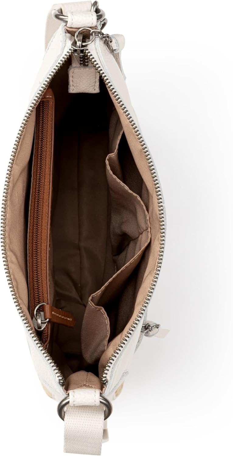 The Sak Lucia Leather Crossbody Purse - Premium Leather Women's Handbag for Everyday & Travel - Cross Body Bag With Zipper