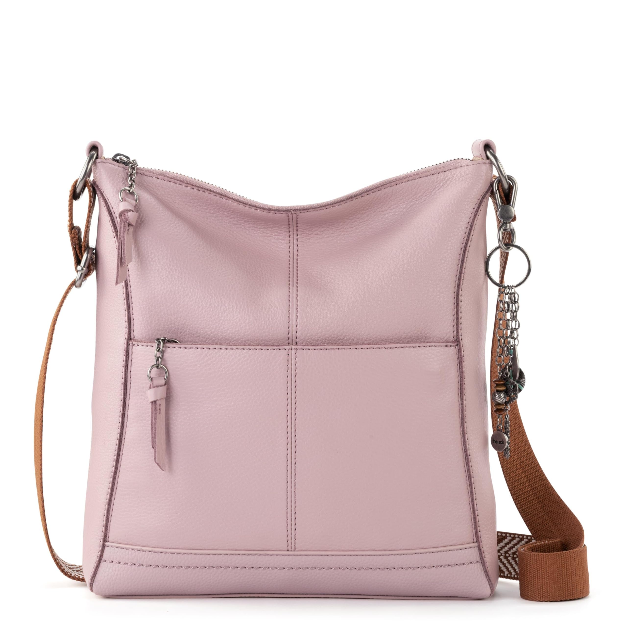 The Sak Lucia Leather Crossbody Purse - Premium Leather Women's Handbag for Everyday & Travel - Cross Body Bag With Zipper