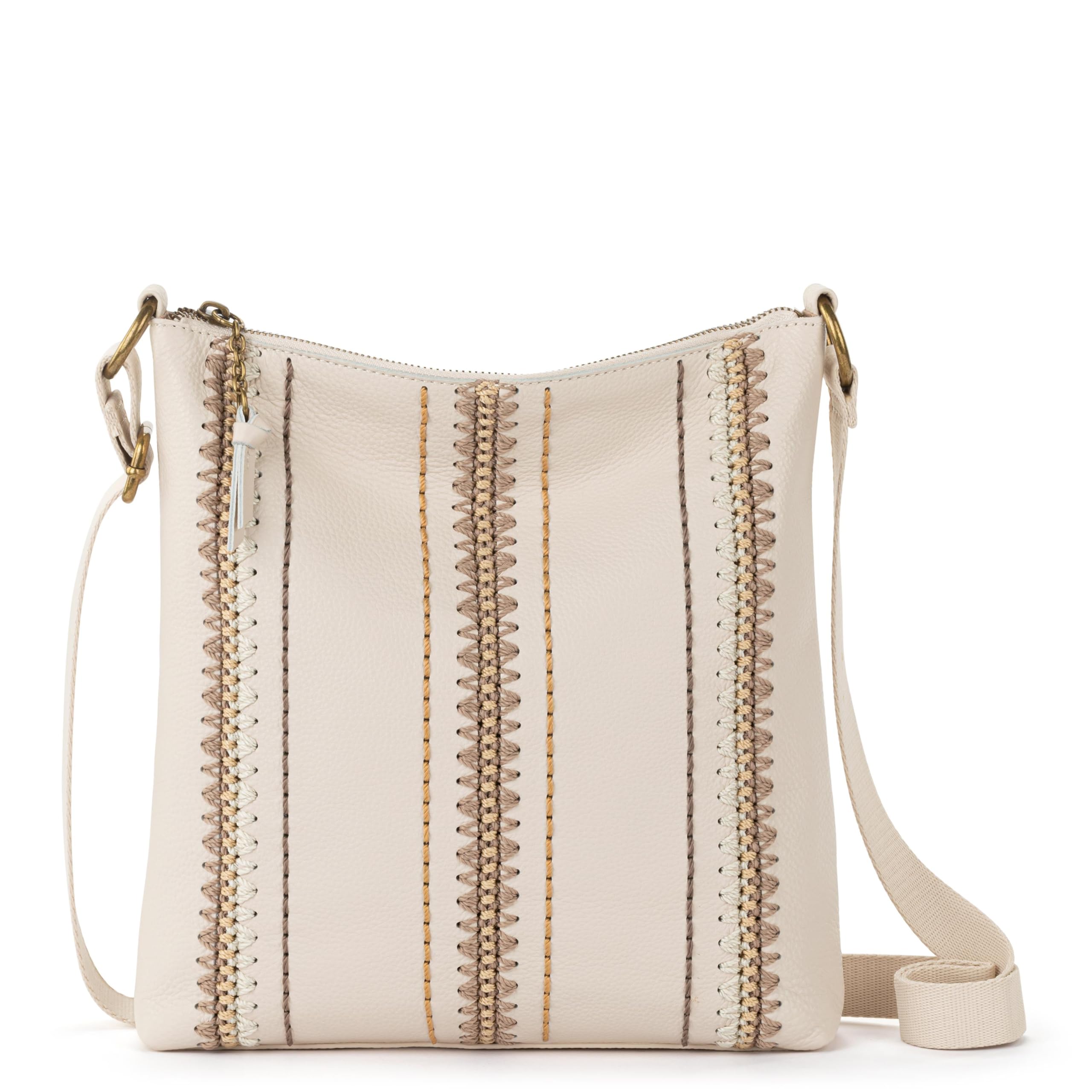 The Sak Lucia Leather Crossbody Purse - Premium Leather Women's Handbag for Everyday & Travel - Cross Body Bag With Zipper