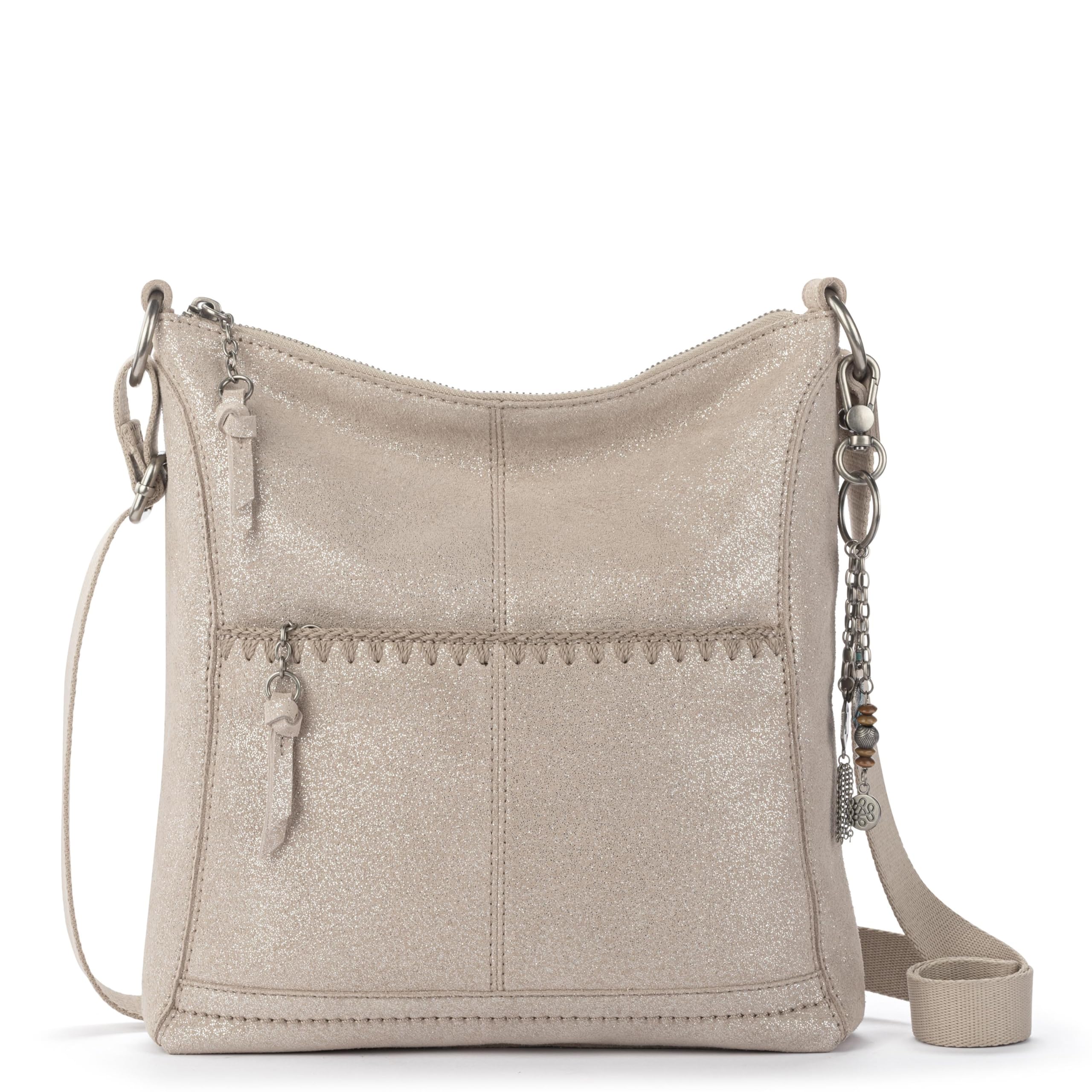 The Sak Lucia Leather Crossbody Purse - Premium Leather Women's Handbag for Everyday & Travel - Cross Body Bag With Zipper