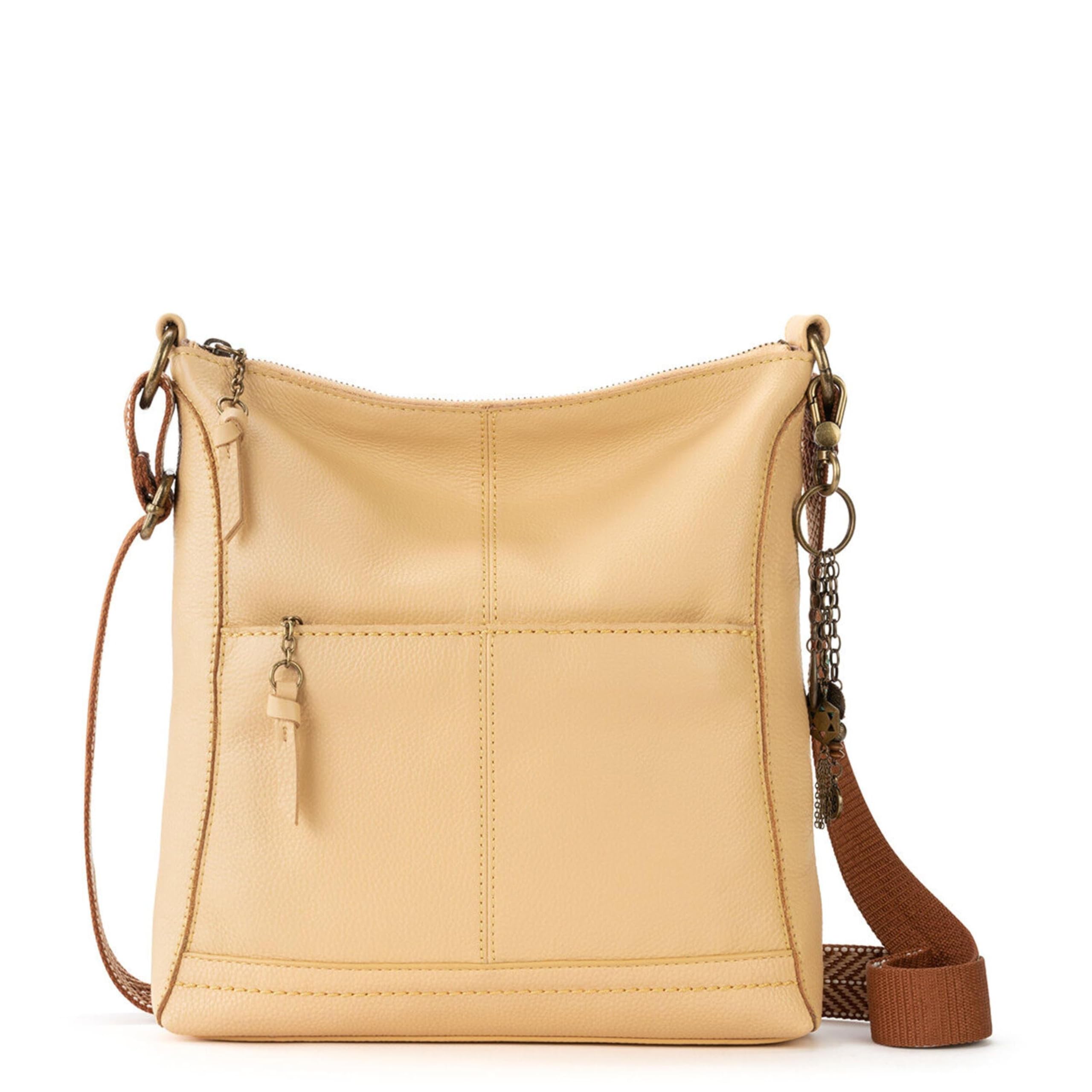 The Sak Lucia Leather Crossbody Purse - Premium Leather Women's Handbag for Everyday & Travel - Cross Body Bag With Zipper