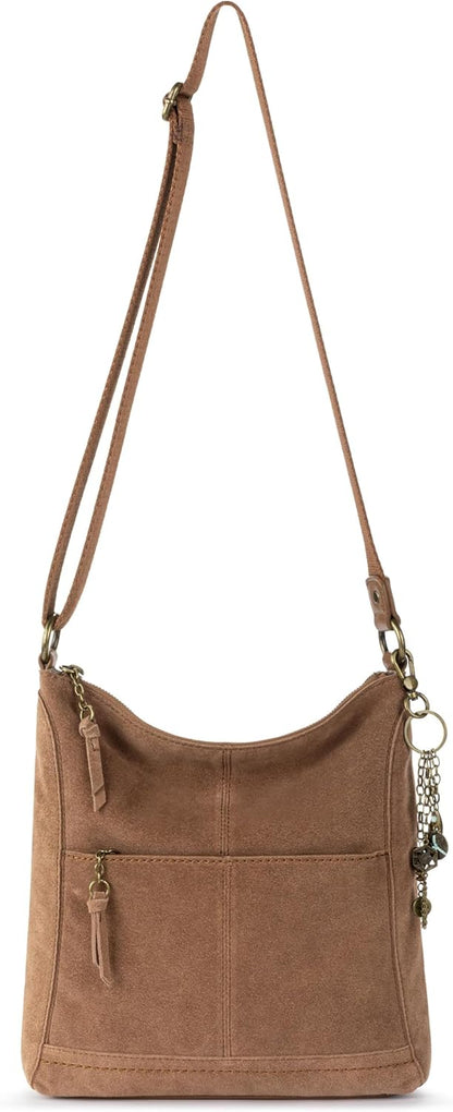 The Sak Lucia Leather Crossbody Purse - Premium Leather Women's Handbag for Everyday & Travel - Cross Body Bag With Zipper