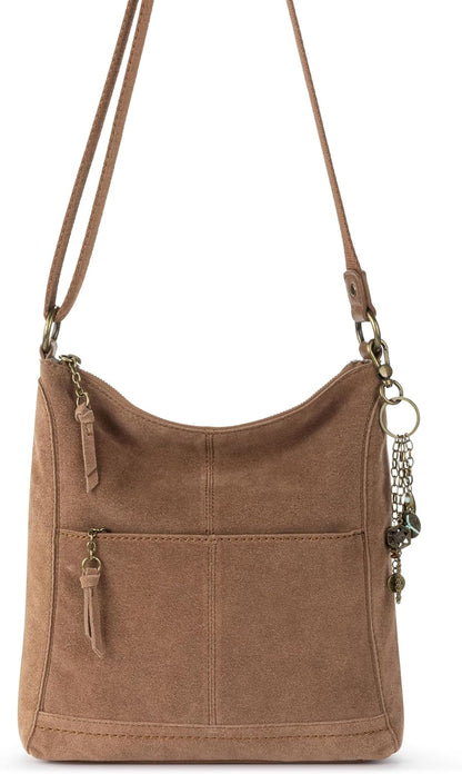 The Sak Lucia Leather Crossbody Purse - Premium Leather Women's Handbag for Everyday & Travel - Cross Body Bag With Zipper