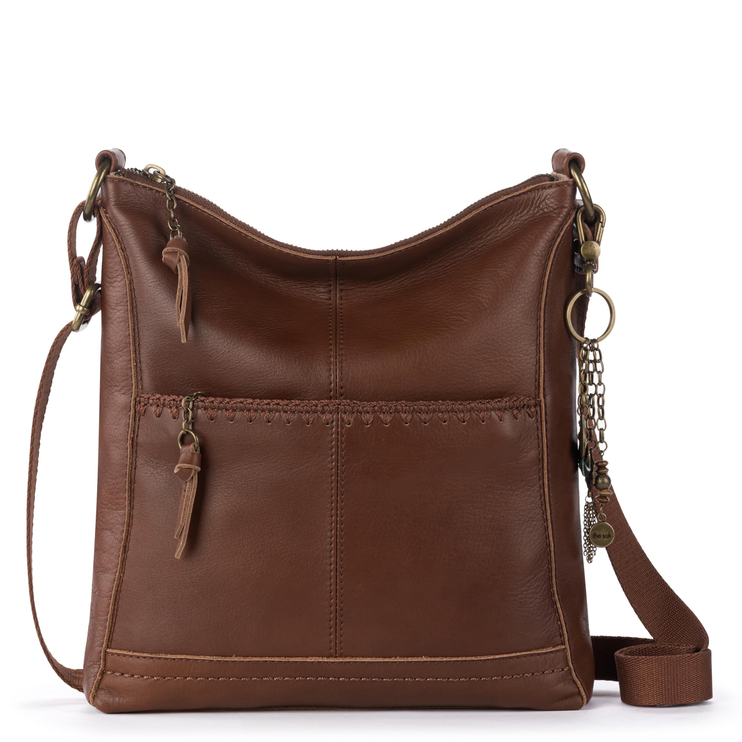 The Sak Lucia Leather Crossbody Purse - Premium Leather Women's Handbag for Everyday & Travel - Cross Body Bag With Zipper