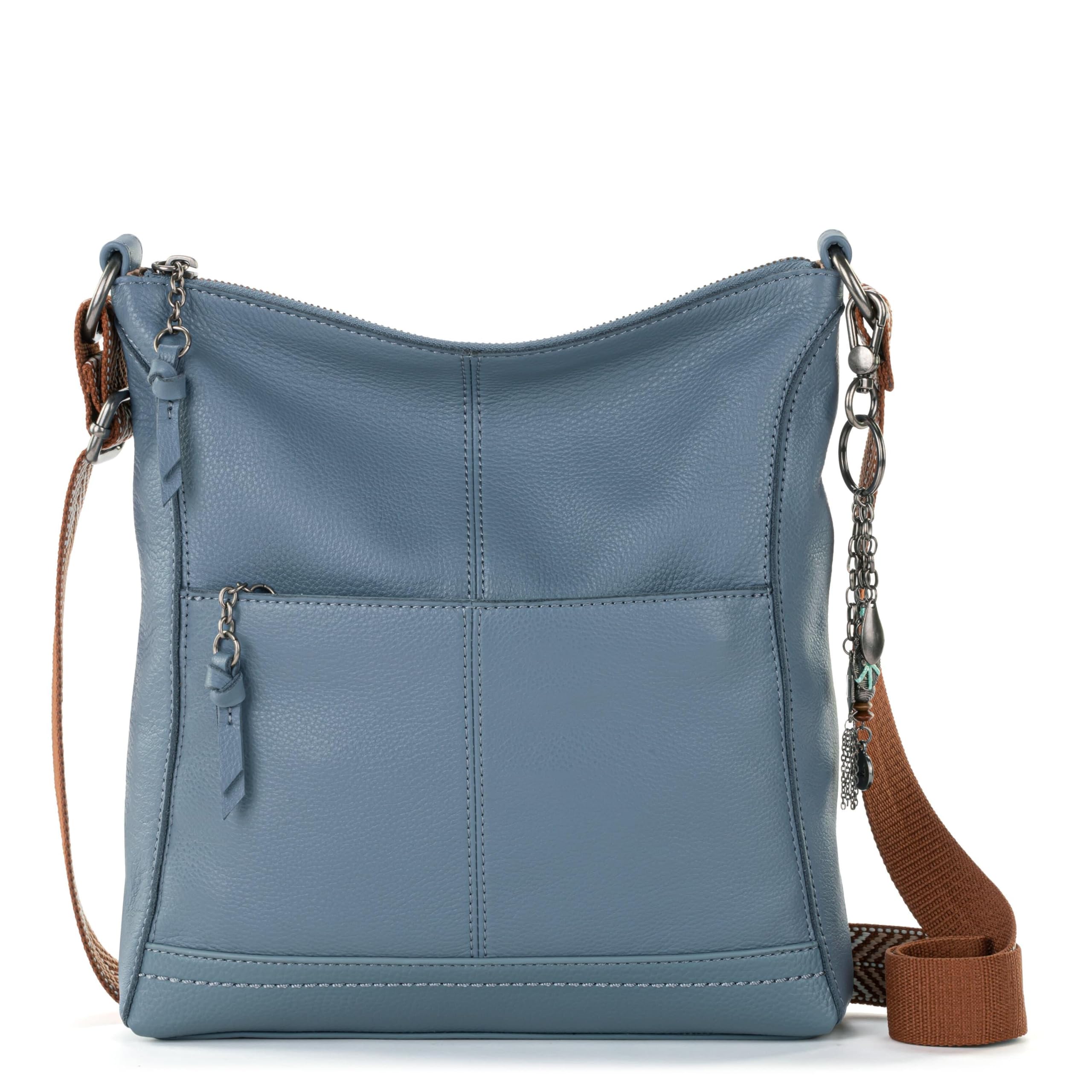 The Sak Lucia Leather Crossbody Purse - Premium Leather Women's Handbag for Everyday & Travel - Cross Body Bag With Zipper