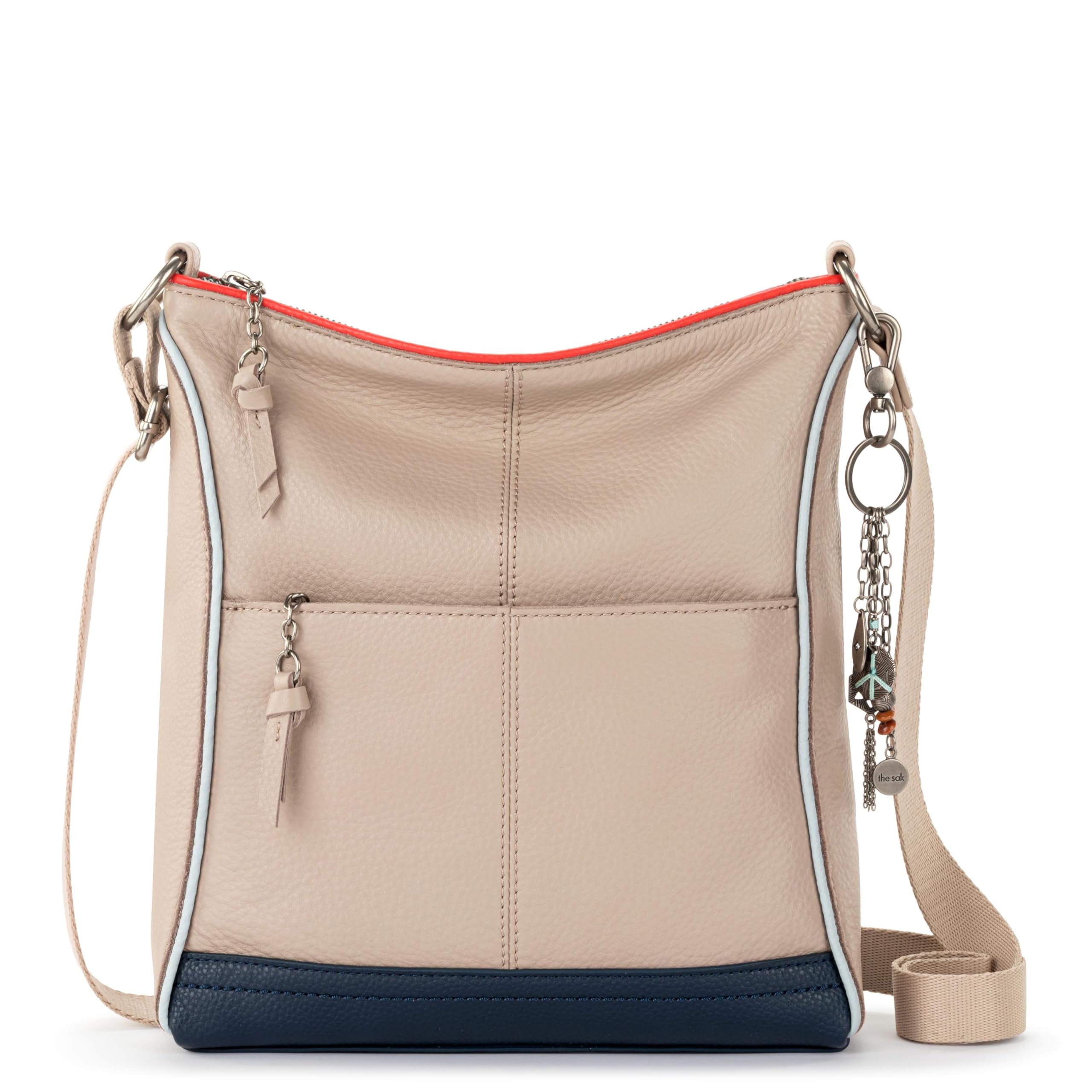 The Sak Lucia Leather Crossbody Purse - Premium Leather Women's Handbag for Everyday & Travel - Cross Body Bag With Zipper