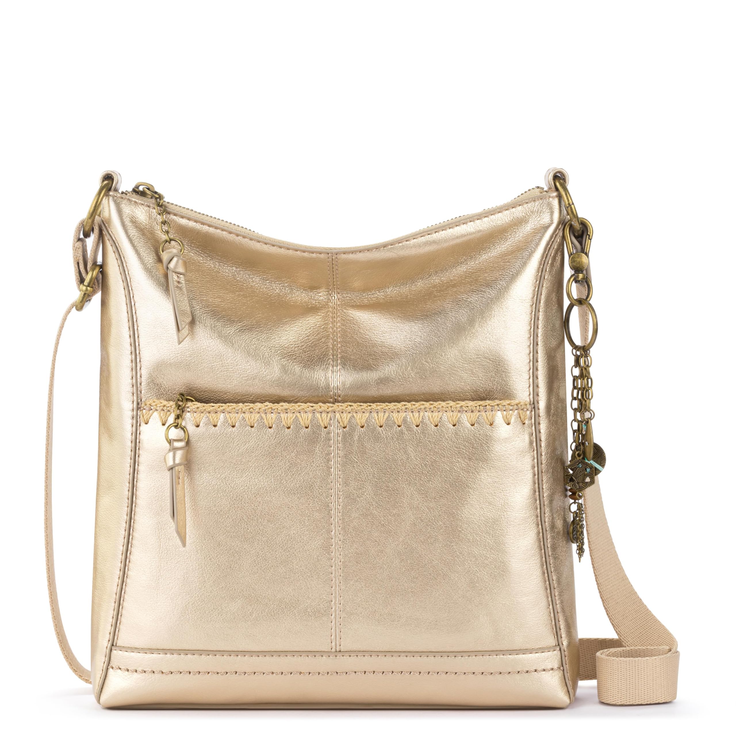 The Sak Lucia Leather Crossbody Purse - Premium Leather Women's Handbag for Everyday & Travel - Cross Body Bag With Zipper