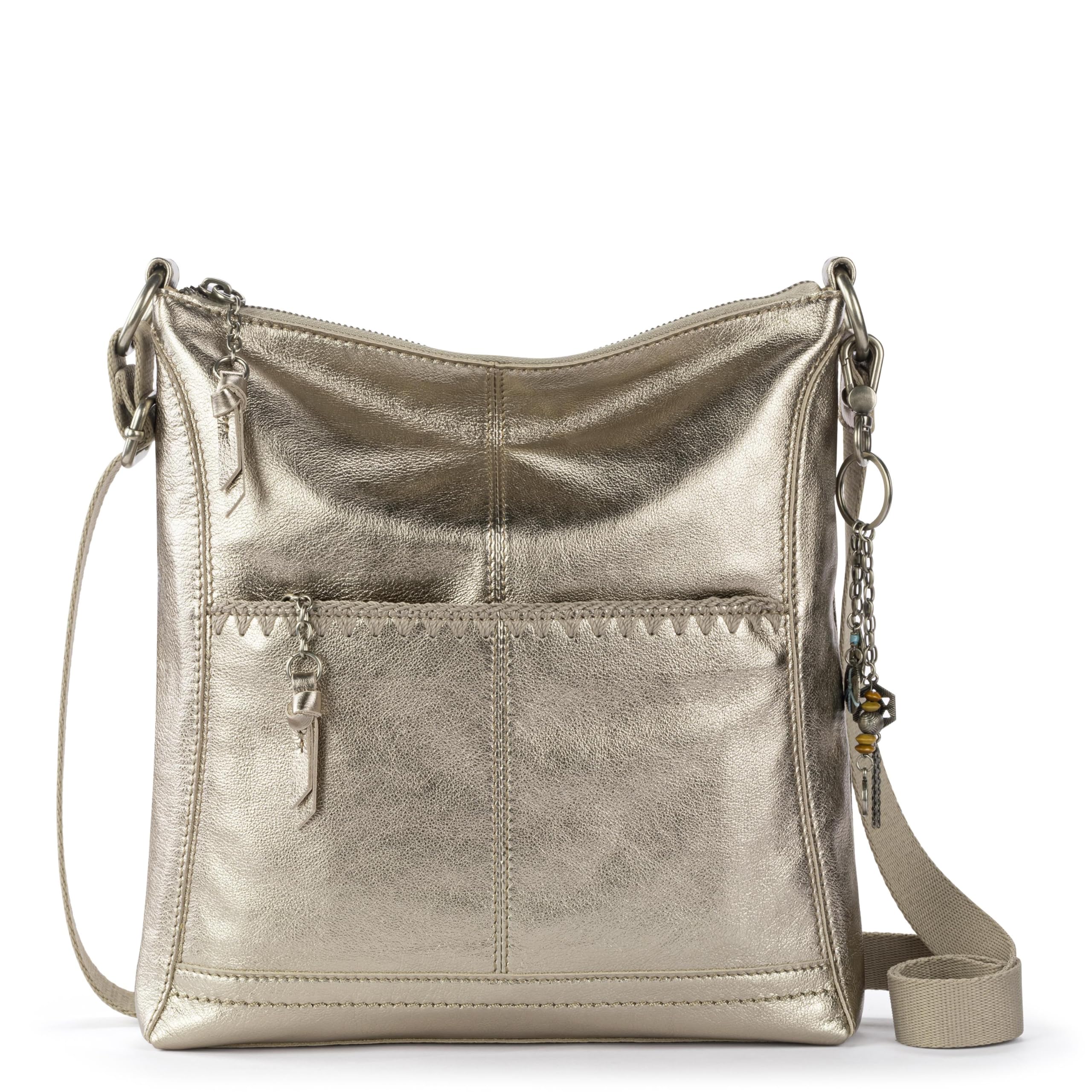 The Sak Lucia Leather Crossbody Purse - Premium Leather Women's Handbag for Everyday & Travel - Cross Body Bag With Zipper